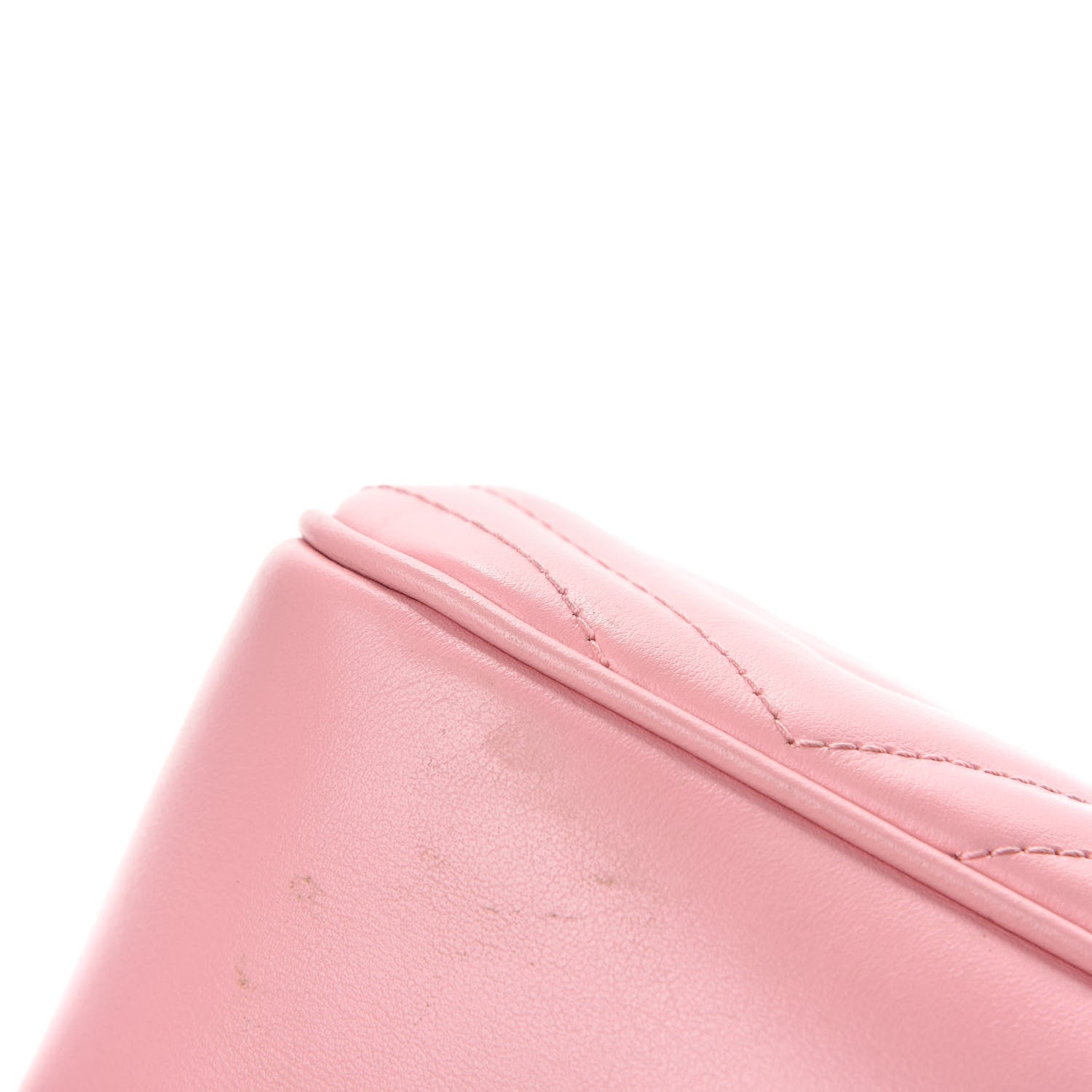 Gucci Calfskin Matelasse Small GG Marmont Chain Shoulder Bag Wild Rose 8 of 11