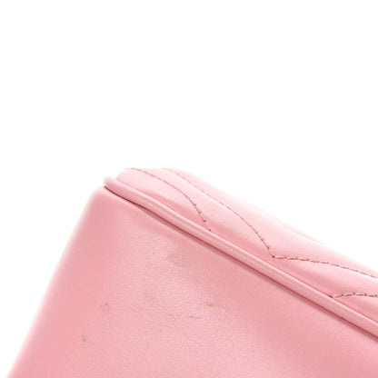 Gucci Calfskin Matelasse Small GG Marmont Chain Shoulder Bag Wild Rose 8 of 11