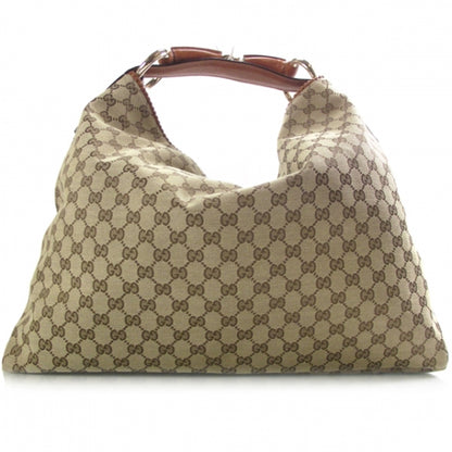 Gucci Monogram Large Horsebit Chain Hobo 1 of 11