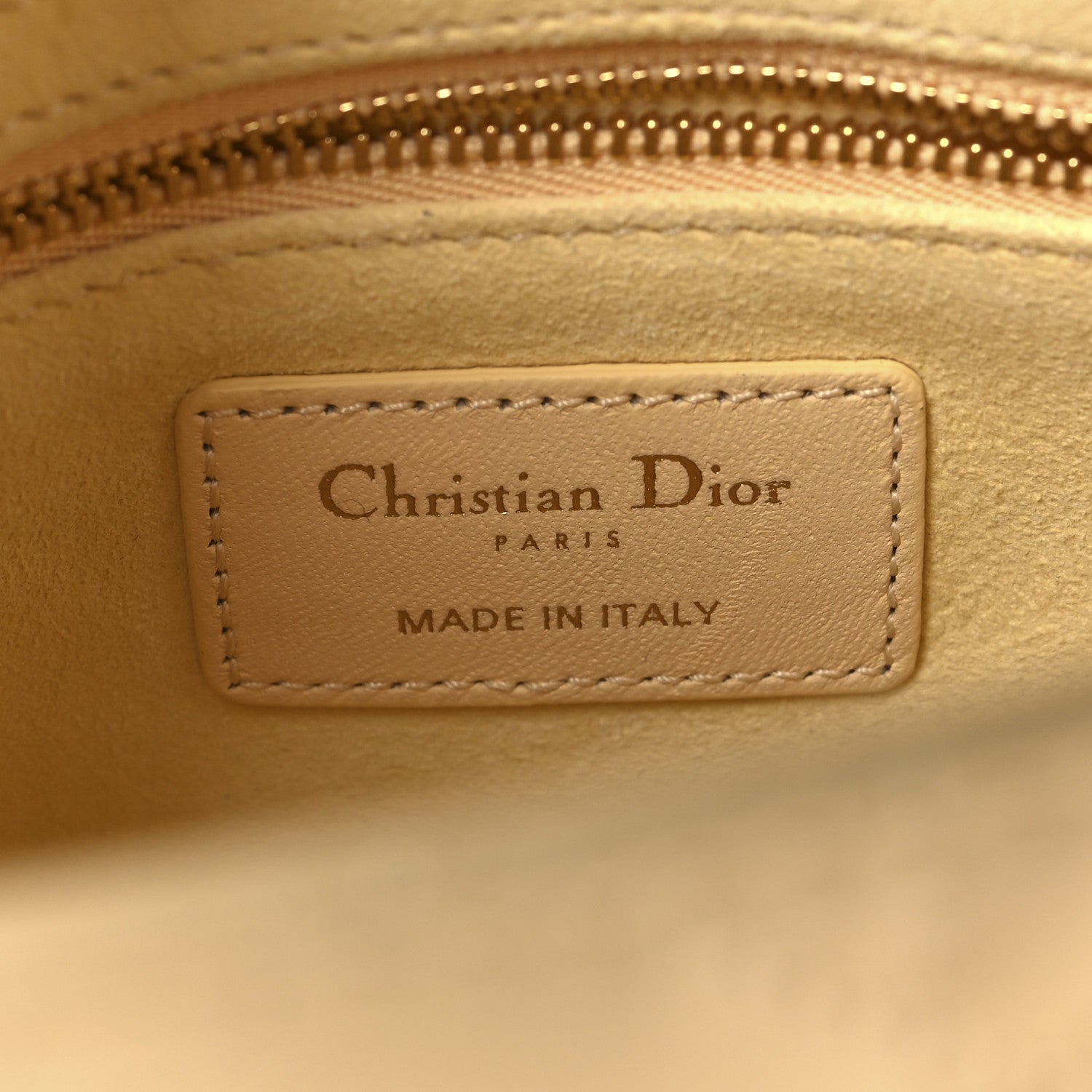 Christian Dior Lambskin Cannage Small My ABCDior Lady Dior Soft Yellow 5 of 11