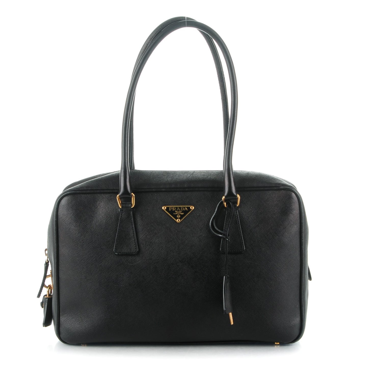Saffiano Lux Bowler Black