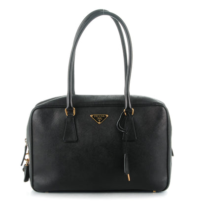 Prada Saffiano Lux Bowler Black 1 of 7