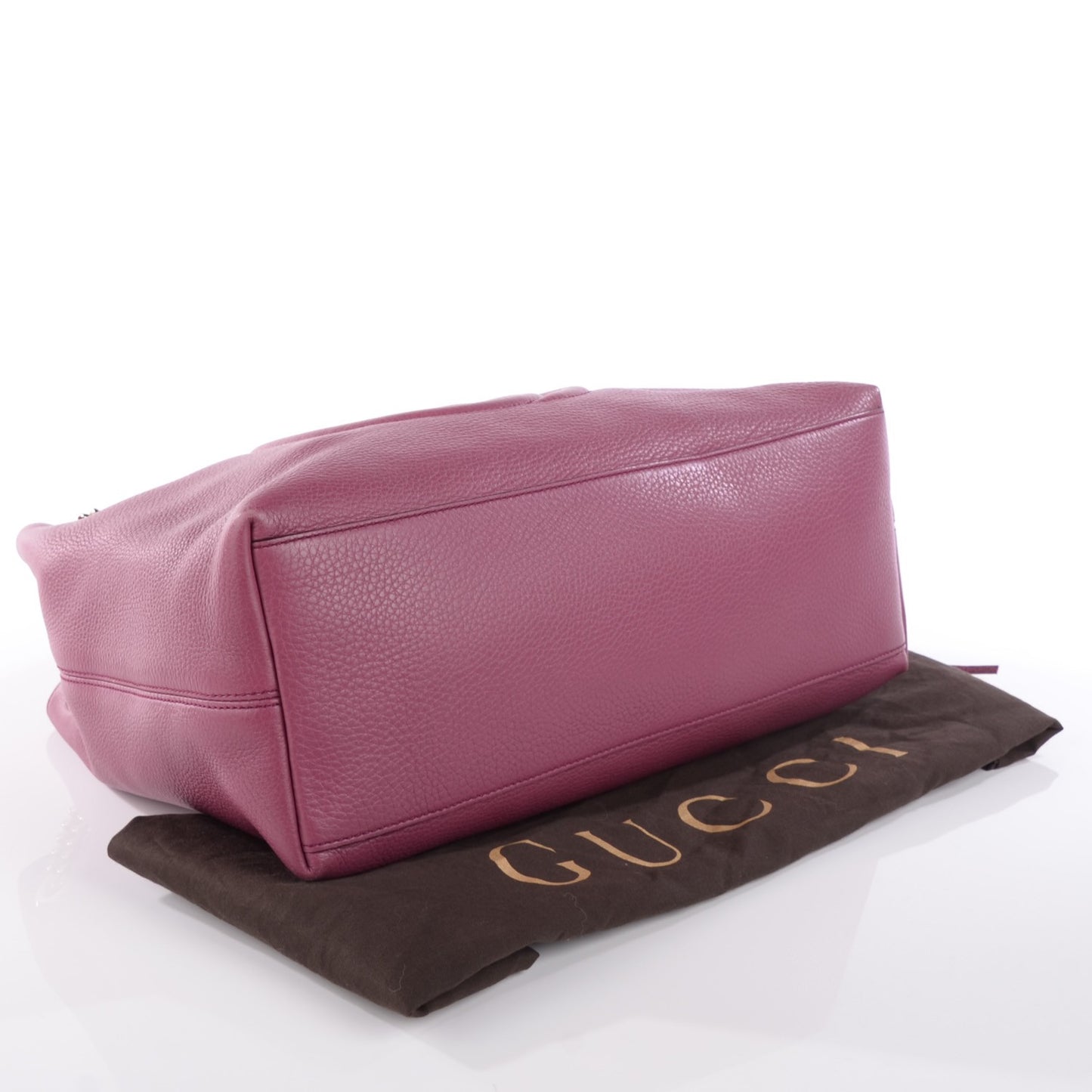 Pebbled Calfskin Medium Soho Chain Shoulder Bag Peonia Flower