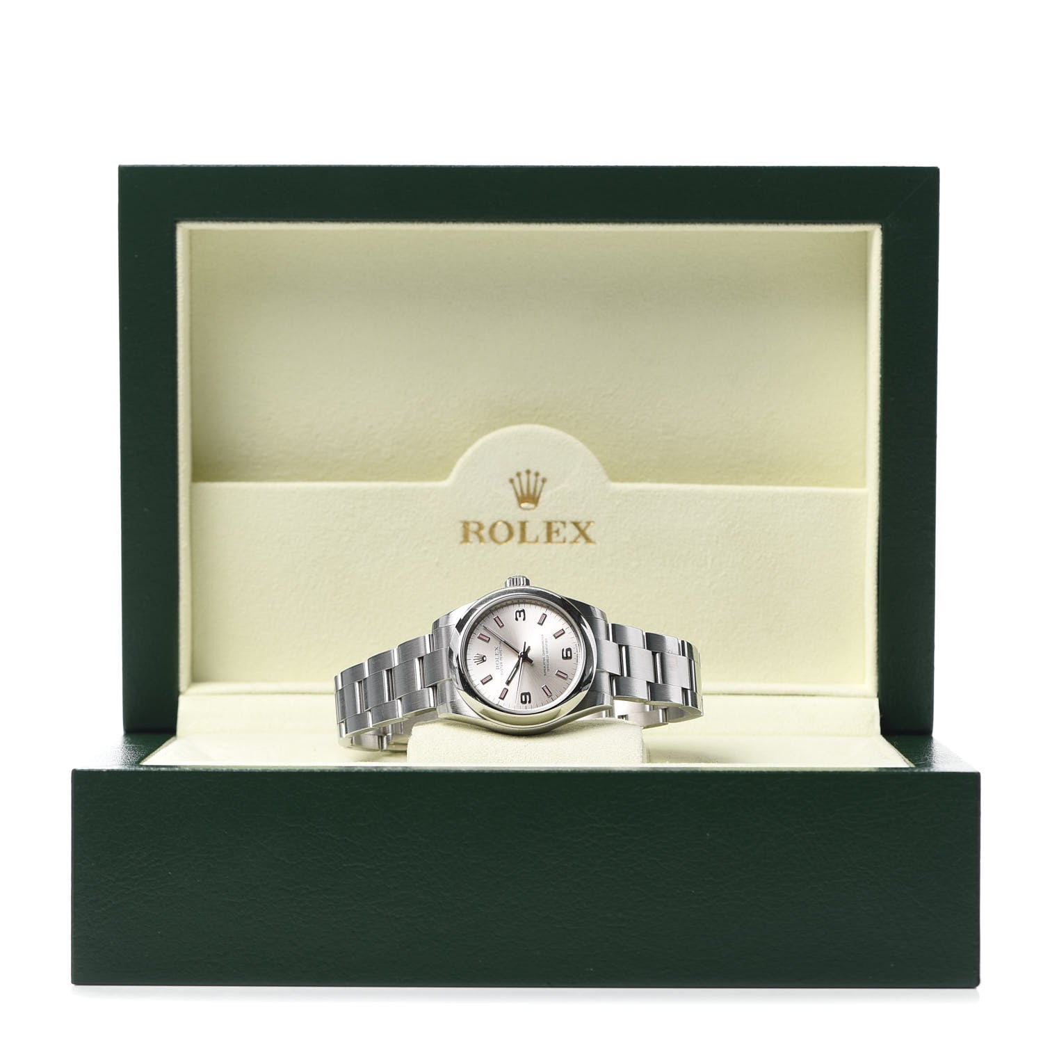 Rolex Stainless Steel 31mm Oyster Perpetual Watch Pink Index 177200 6 of 6
