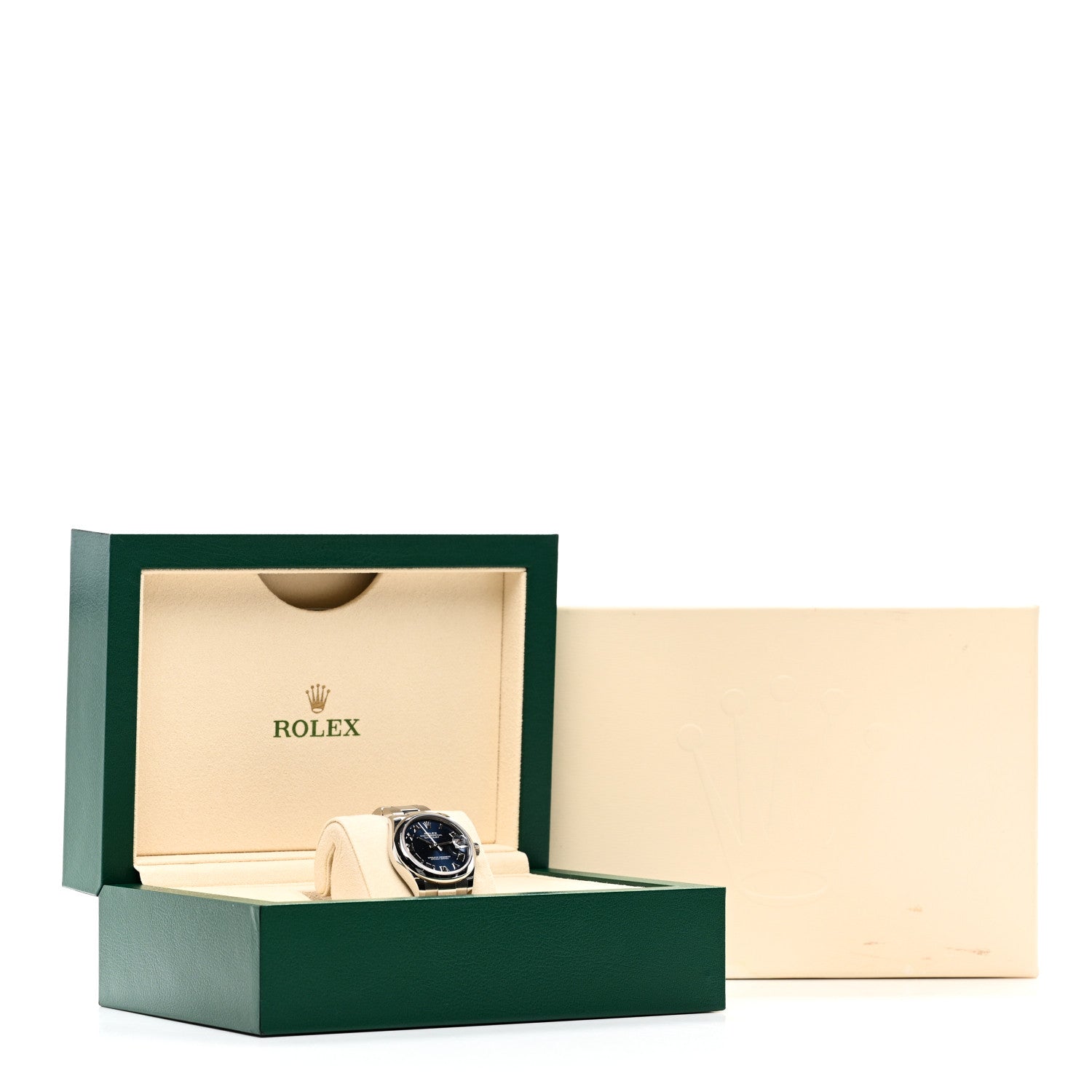Rolex Stainless Steel 31mm Oyster Perpetual Datejust Watch Bright Blue Roman 278240 5 of 5