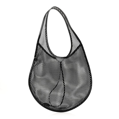 Alaia Fishnet Patent Calfskin Medium One Piece Bag Black 1 of 10