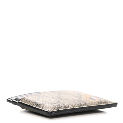 Gucci GG Supreme Monogram Tiger Print Card Holder Black 4 of 6