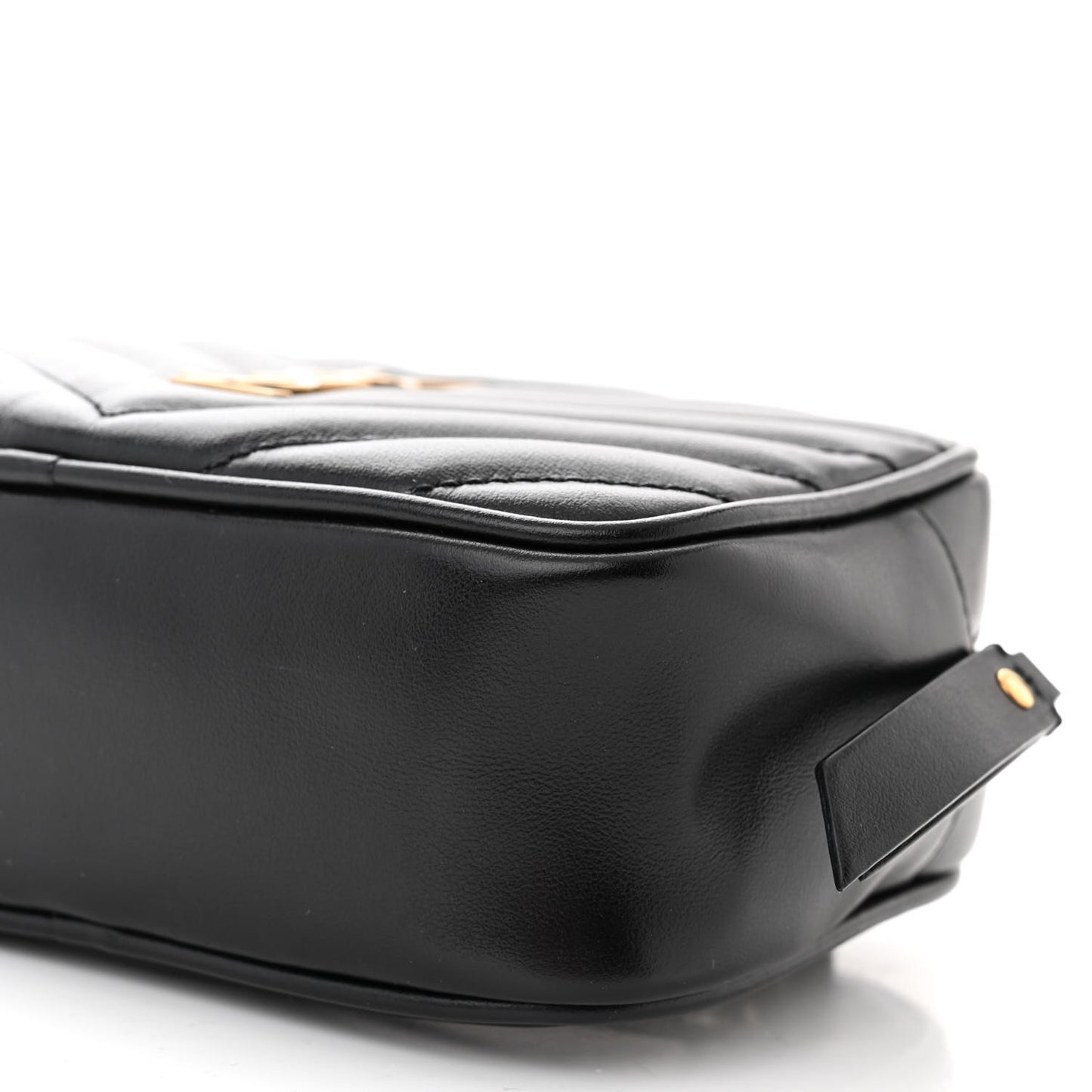 Calfskin Matelasse Monogram Lou Belt Bag Black