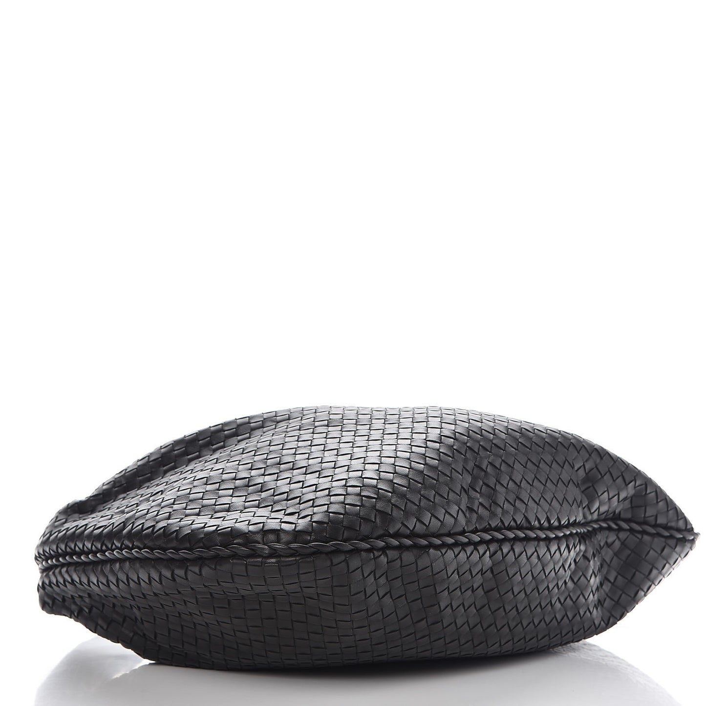 Nappa Intrecciato Large Veneta Hobo Black