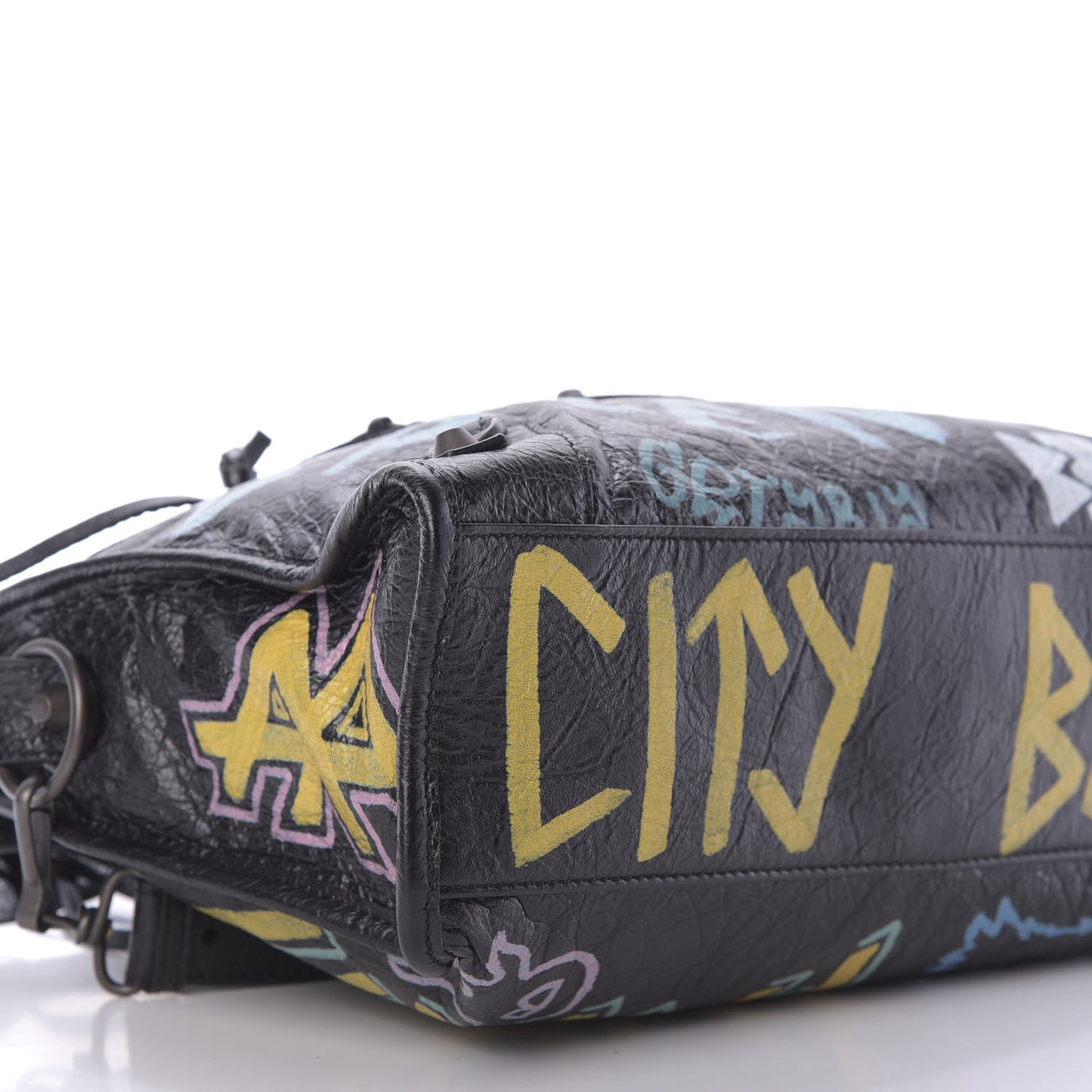 Agneau Graffiti All Over Classic Hardware S City Black Multicolor
