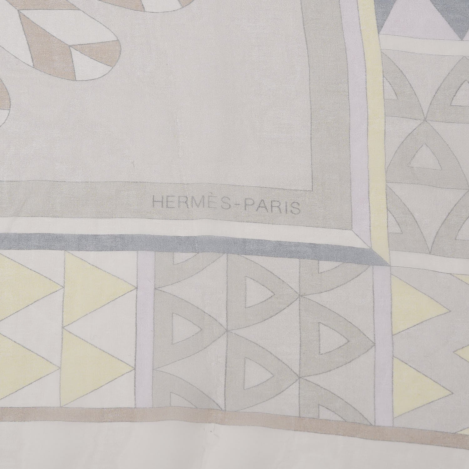 Hermes Mousseline Silk Chevaux De Karnak Shawl 140 Rose Thè Gris Bleuete Mauve 3 of 4