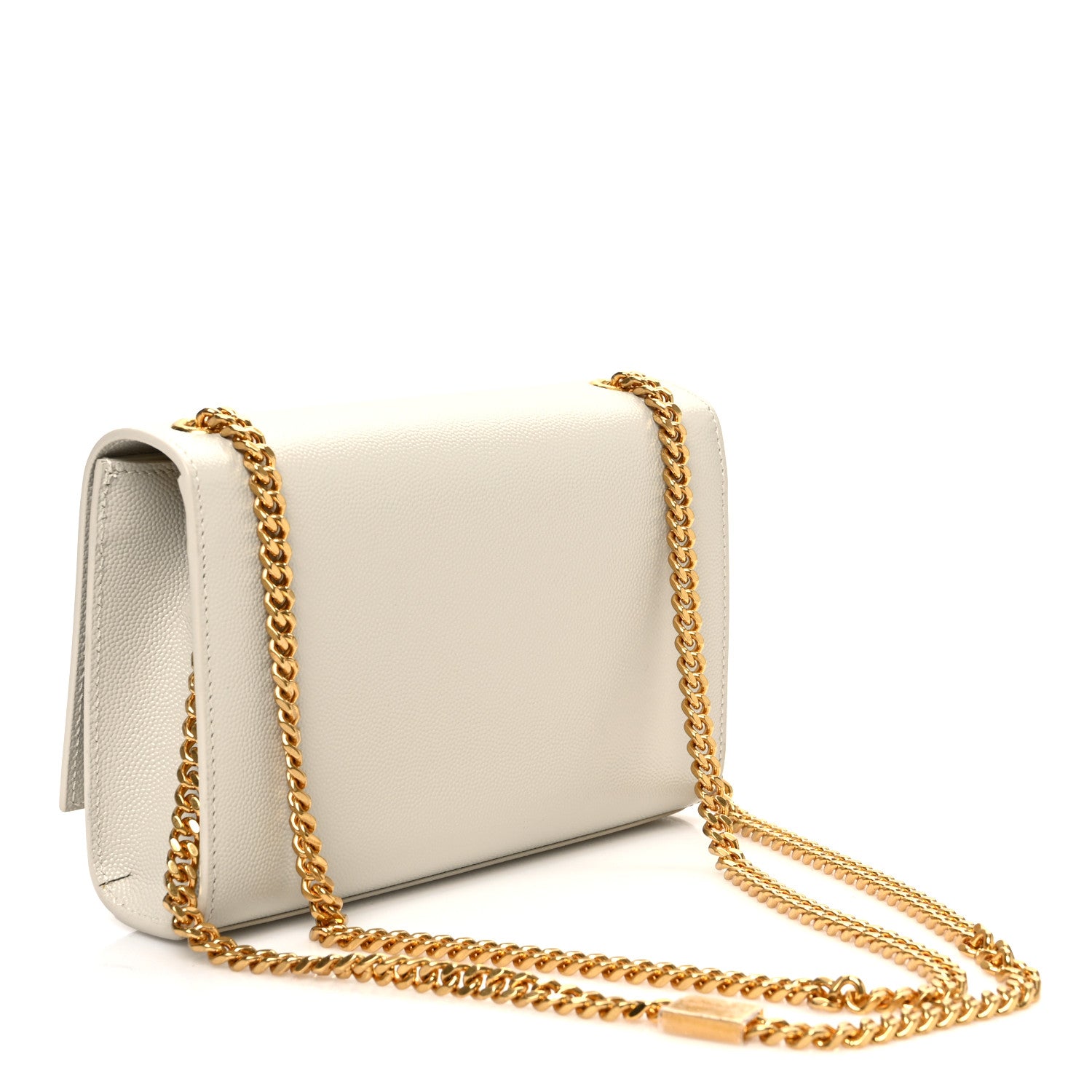 Saint Laurent Grain De Poudre Small Monogram Kate Satchel Crema Soft 3 of 10