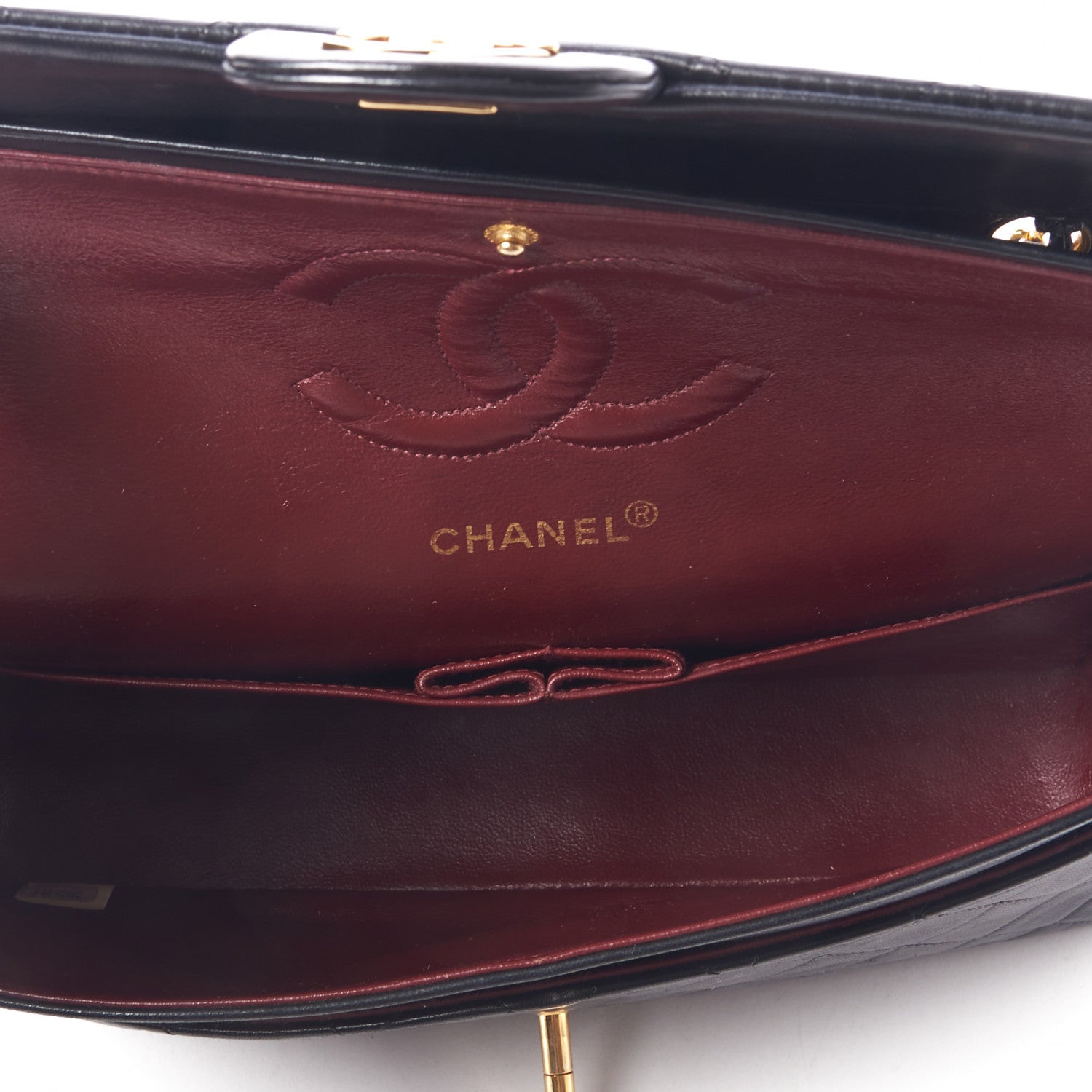 Chanel Lambskin Quilted Medium Double Flap Black 7 of 11