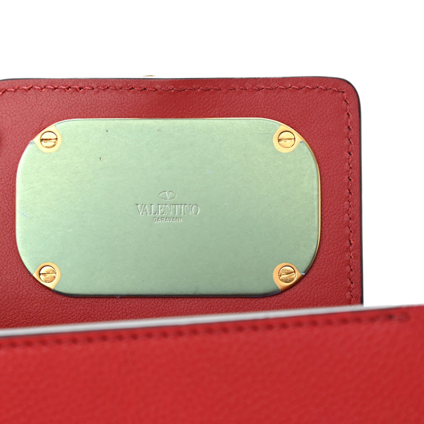 Grainy Calfskin VLogo Escape Hobo Bag Rosso Valentino