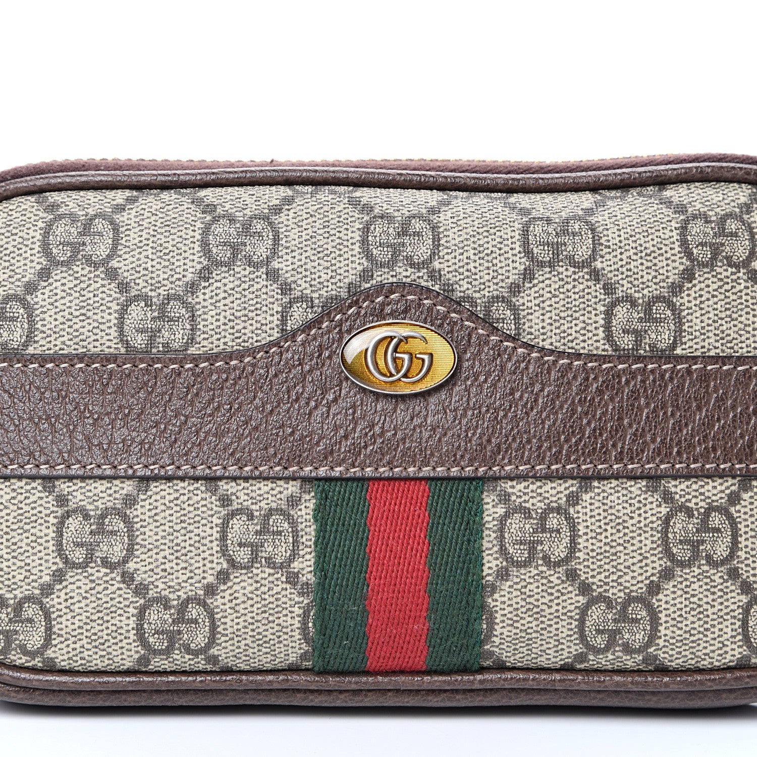 Gucci GG Supreme Monogram Web Small Ophidia Belt Bag 75 30 Dark Brown 7 of 11