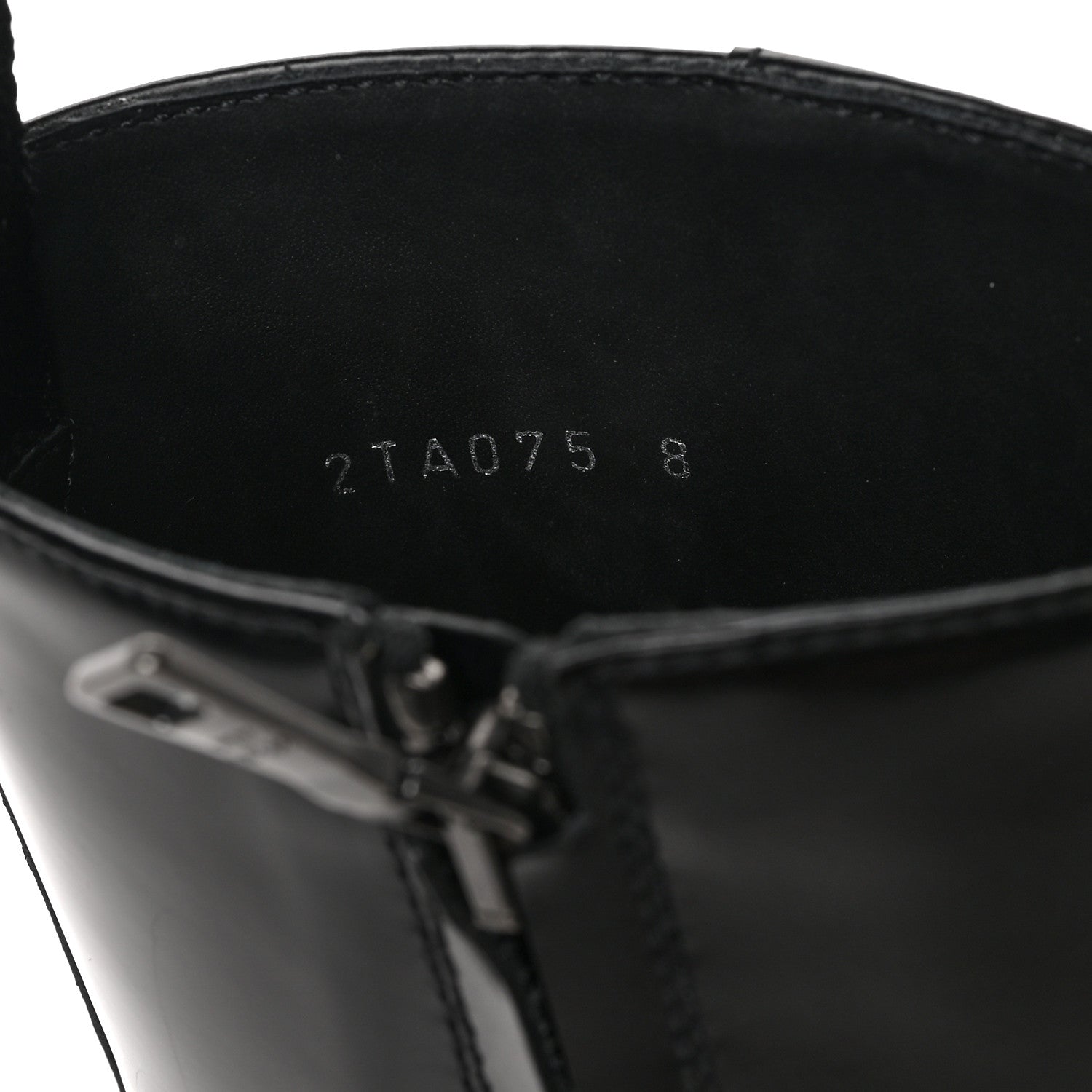 Prada Spazzolato Sfumato Mens Square Toe Ankle Boots 8 Black Argento 7 of 9