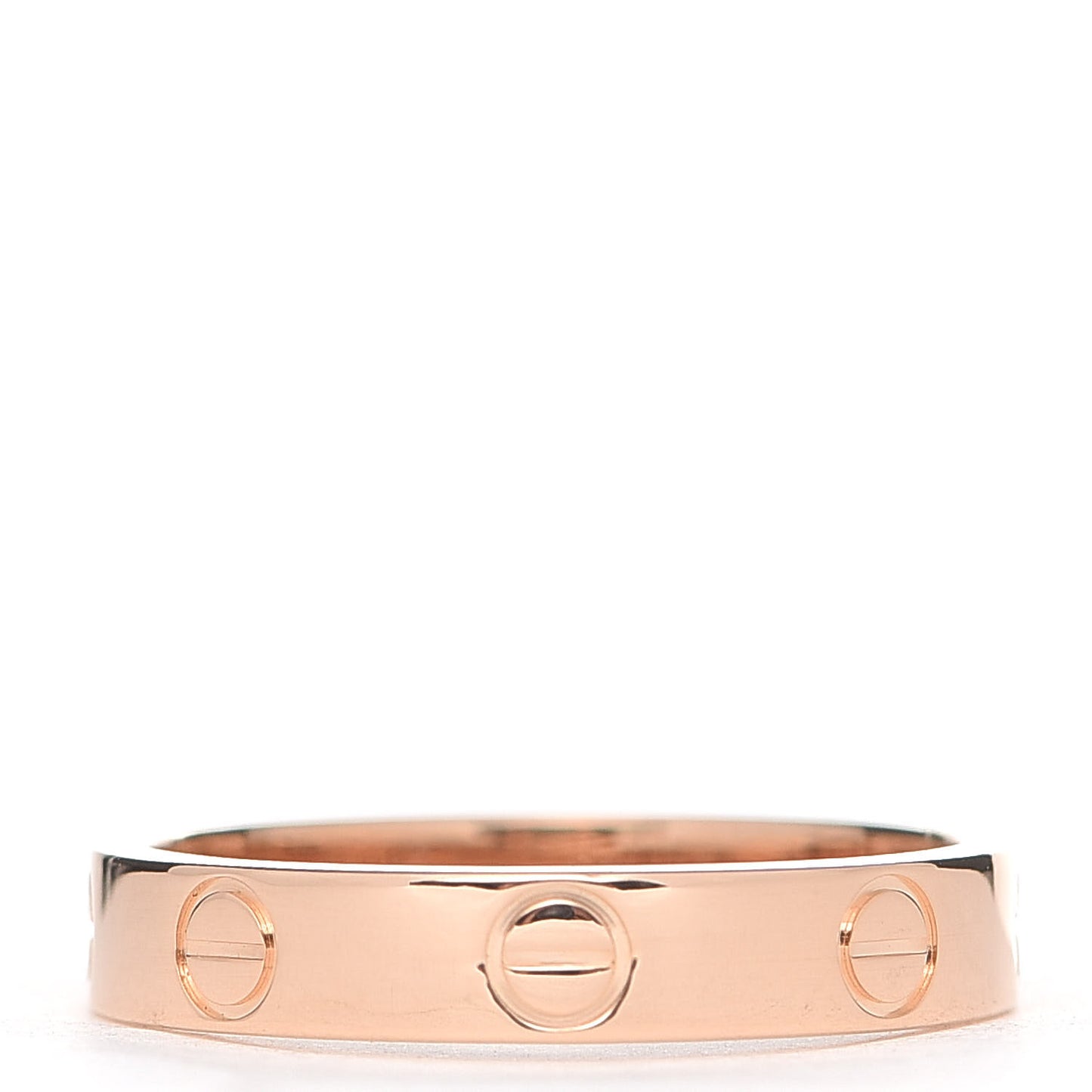 18K Pink Gold 3.5mm LOVE Wedding Band Ring 52 6