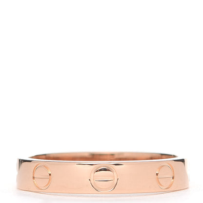 Cartier 18K Pink Gold 3.5mm LOVE Wedding Band Ring 52 6 3 of 4
