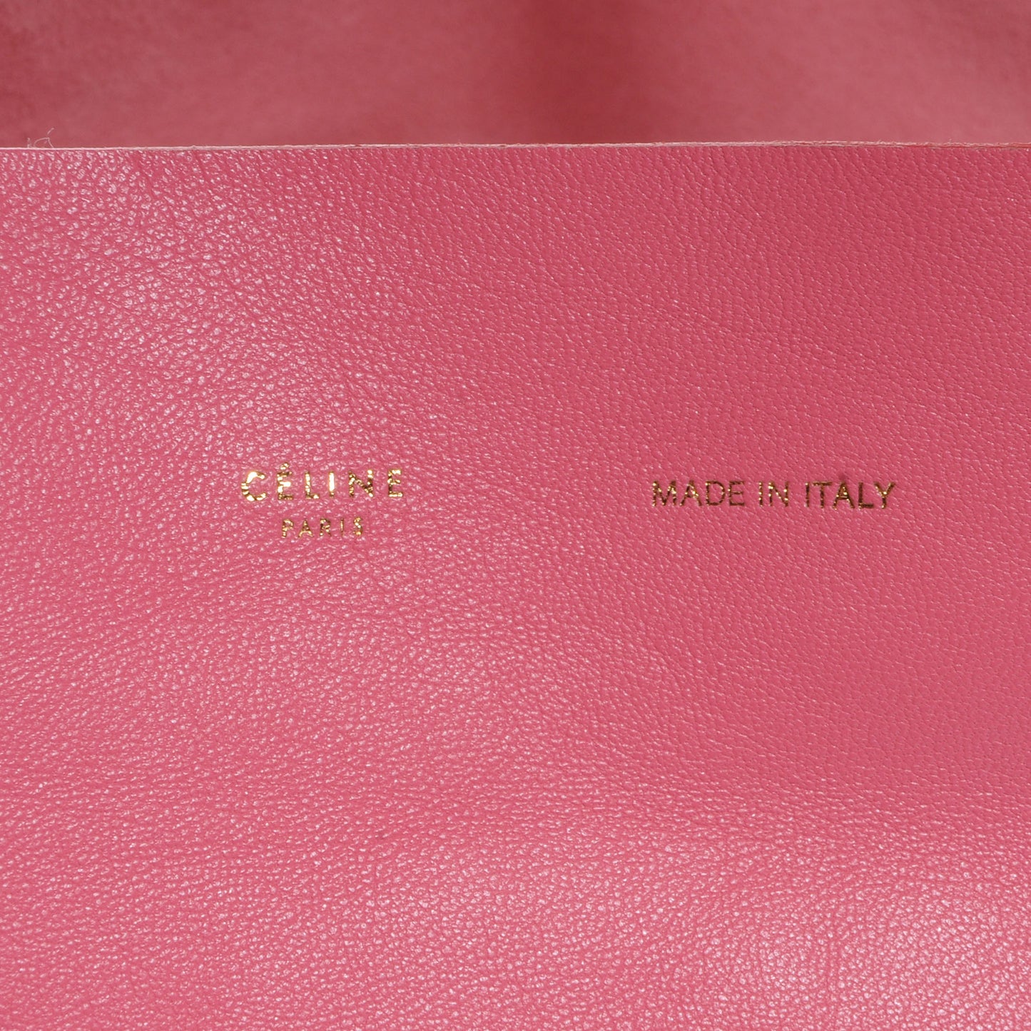 Lambskin Horizontal Bi-Cabas Pink Rust