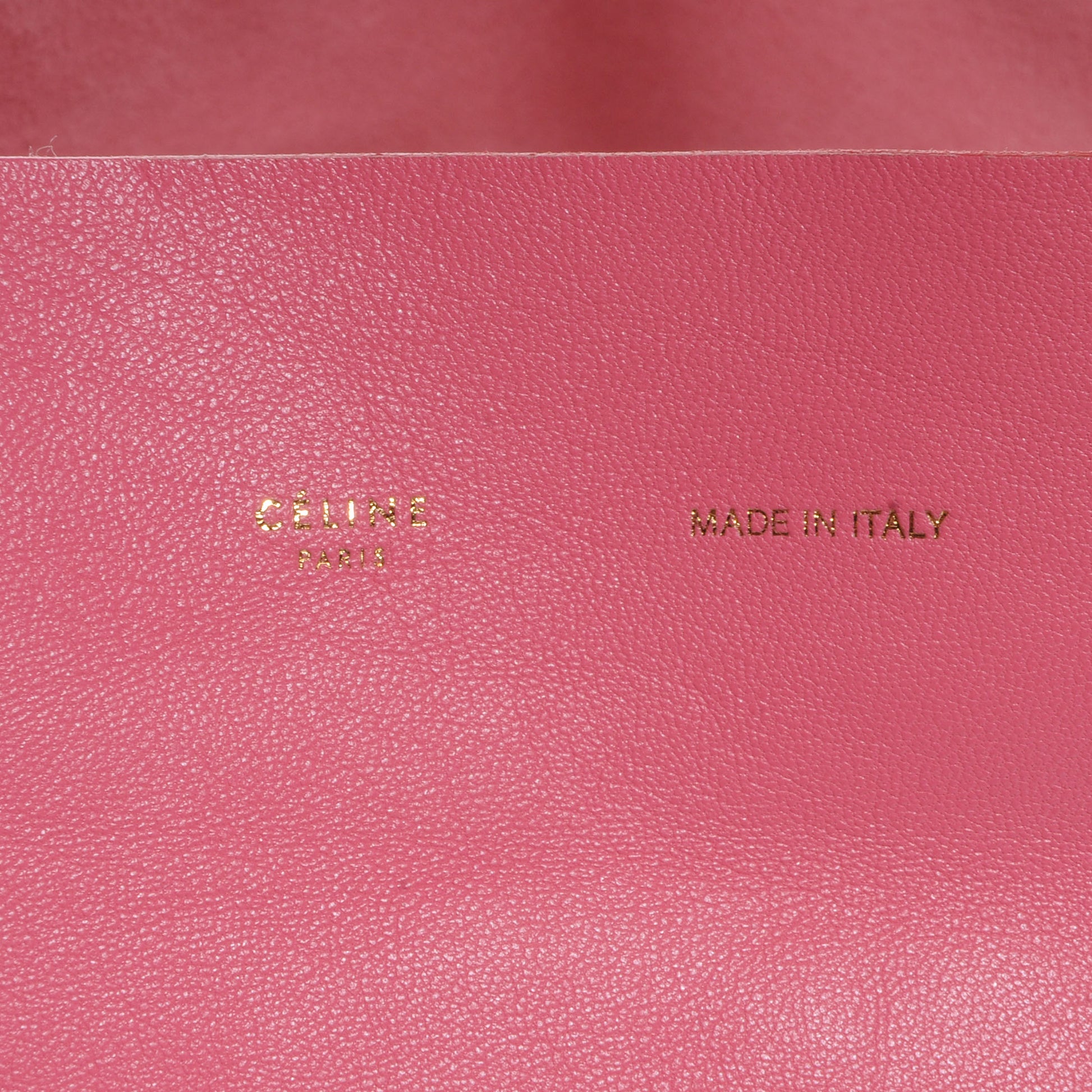 Celine Lambskin Horizontal Bi-Cabas Pink Rust 8 of 8
