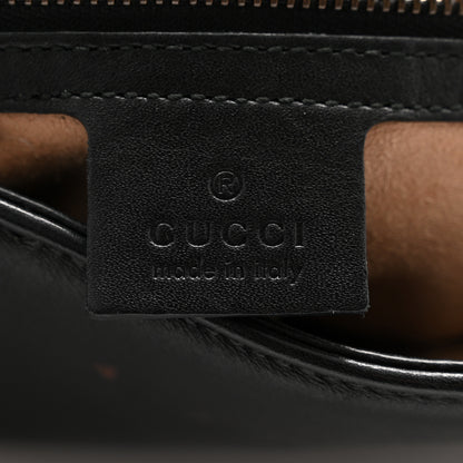 Gucci Calfskin Matelasse Medium GG Marmont Shoulder Bag Black 6 of 11