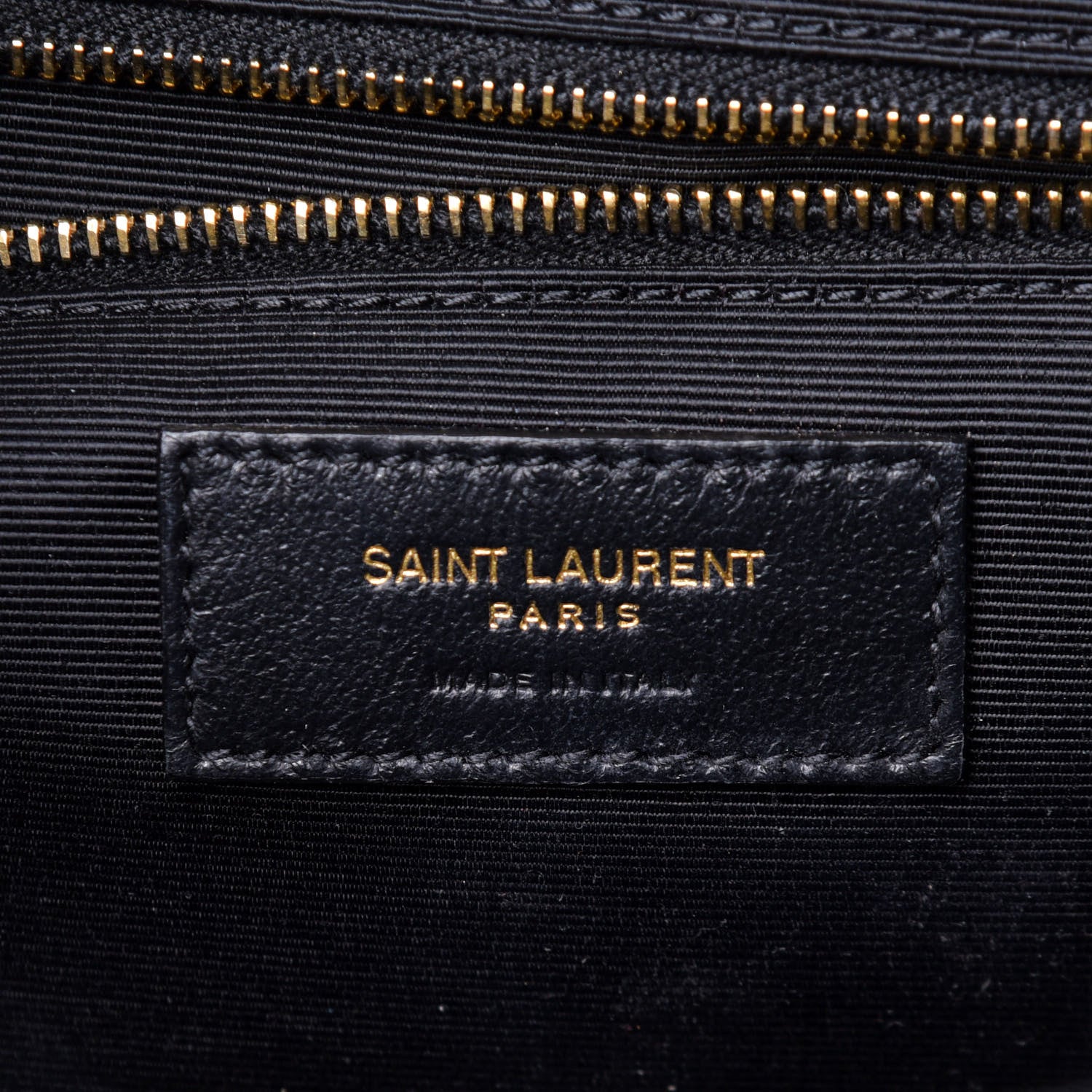 Saint Laurent Grain De Poudre Textured Mixed Matelasse Large Triquilt Monogram Satchel Black 6 of 10