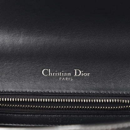 Christian Dior Metallic Patent Micro-Cannage Small Diorama Flap Bag Silver 7 of 8