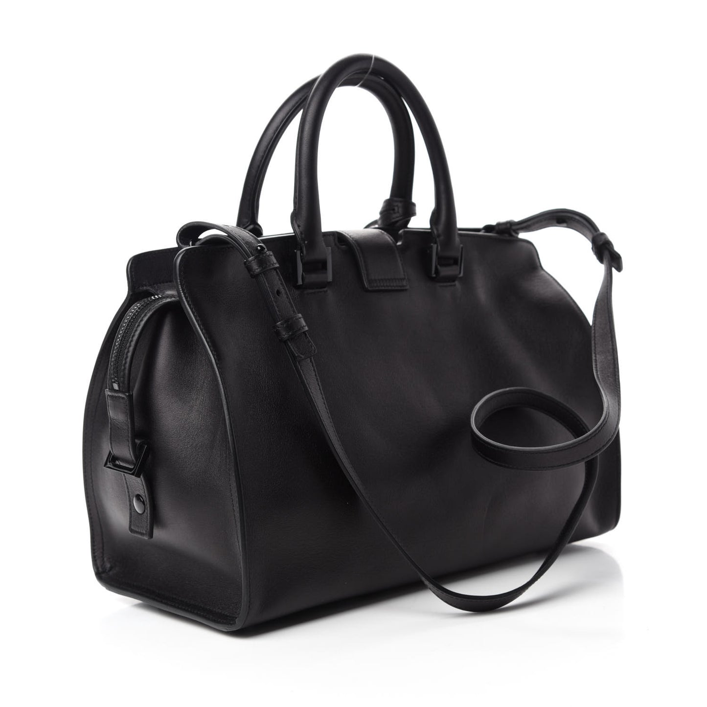 Calfskin Small Monogram Cabas Black
