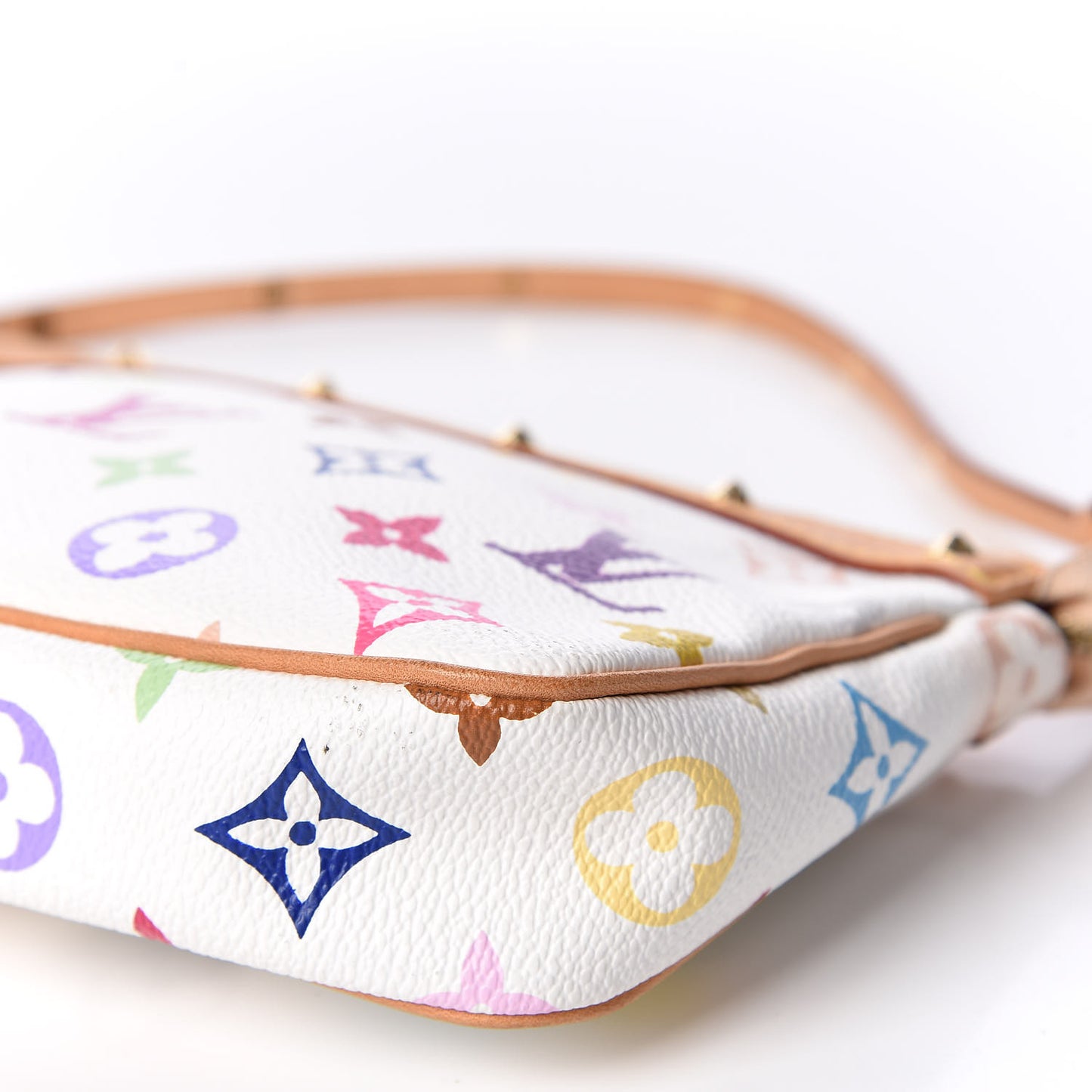 Monogram Multicolor Pochette Accessories White