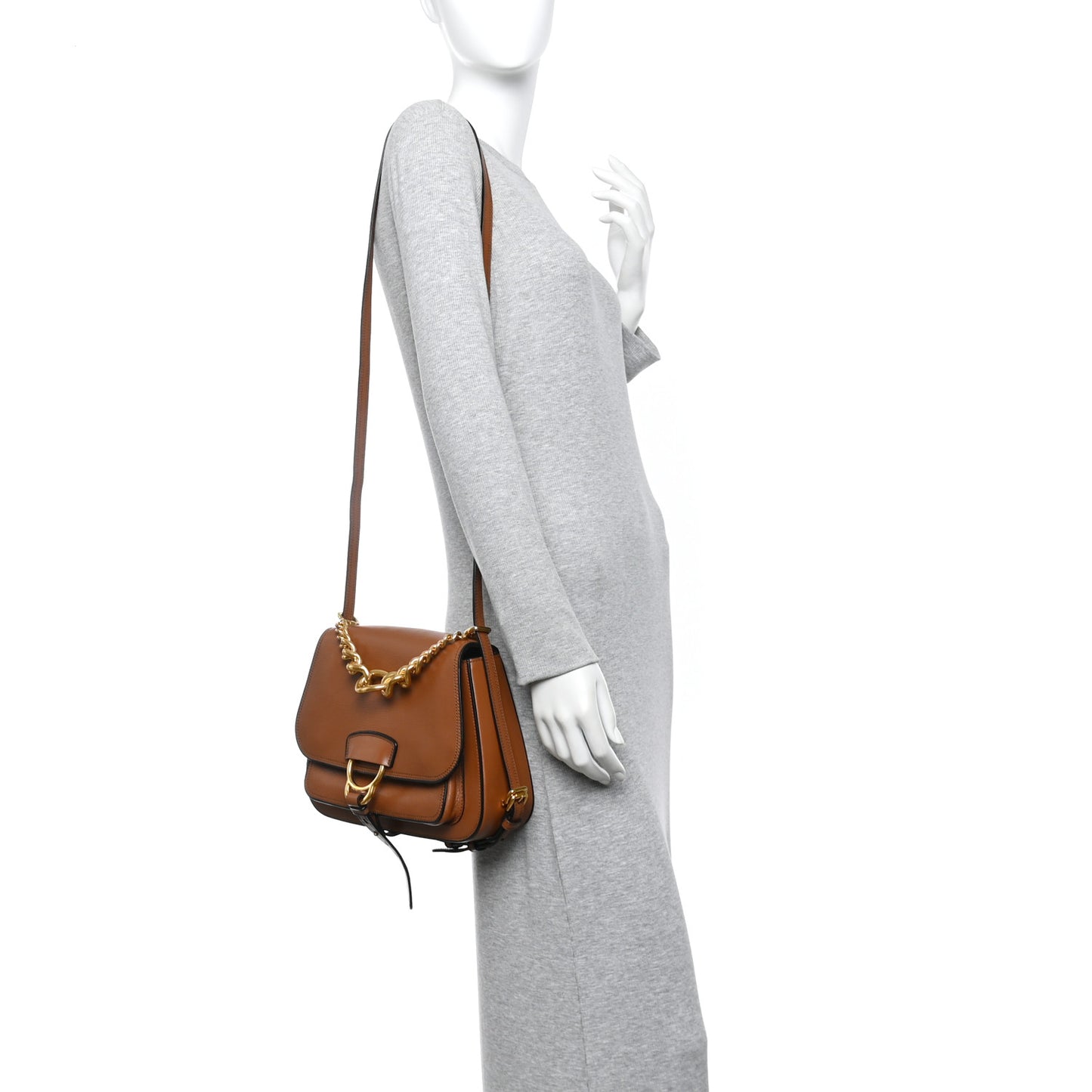 Goatskin Madras Dahlia Satchel Brandy