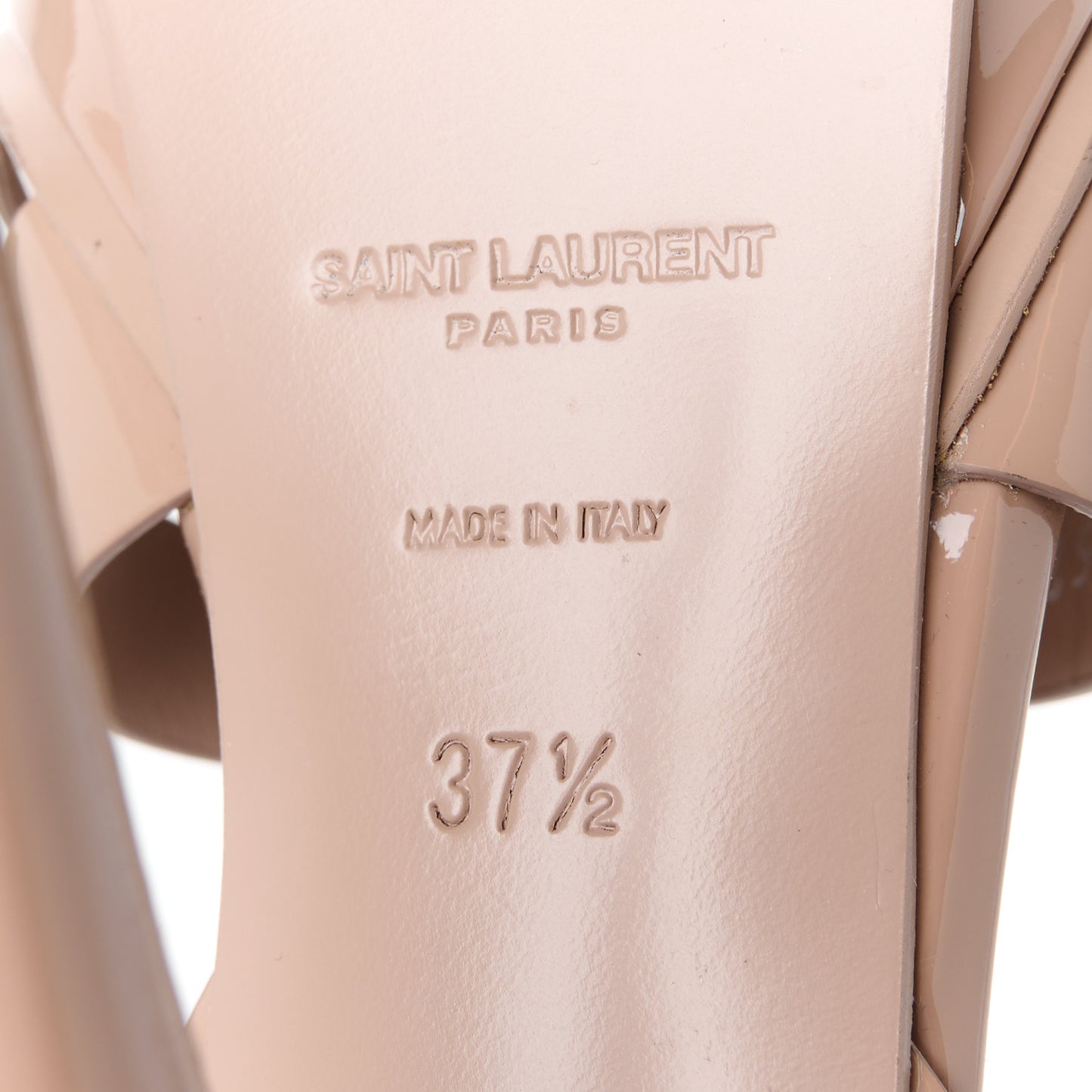 Patent Tribute 105 Platform Sandals 37.5 Nude