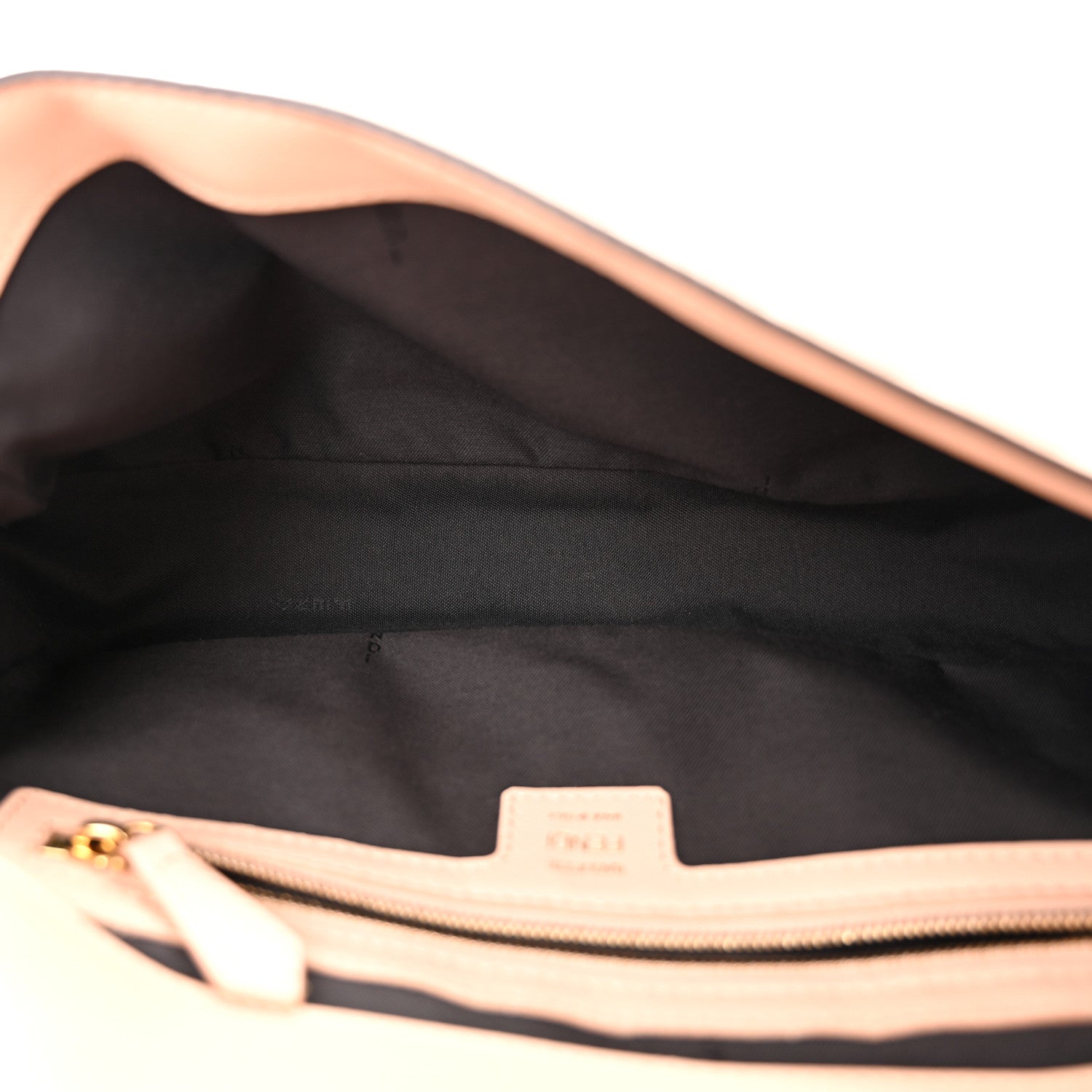 Fendi Nappa FF 1974 Embossed Baguette Baby Pink 5 of 11