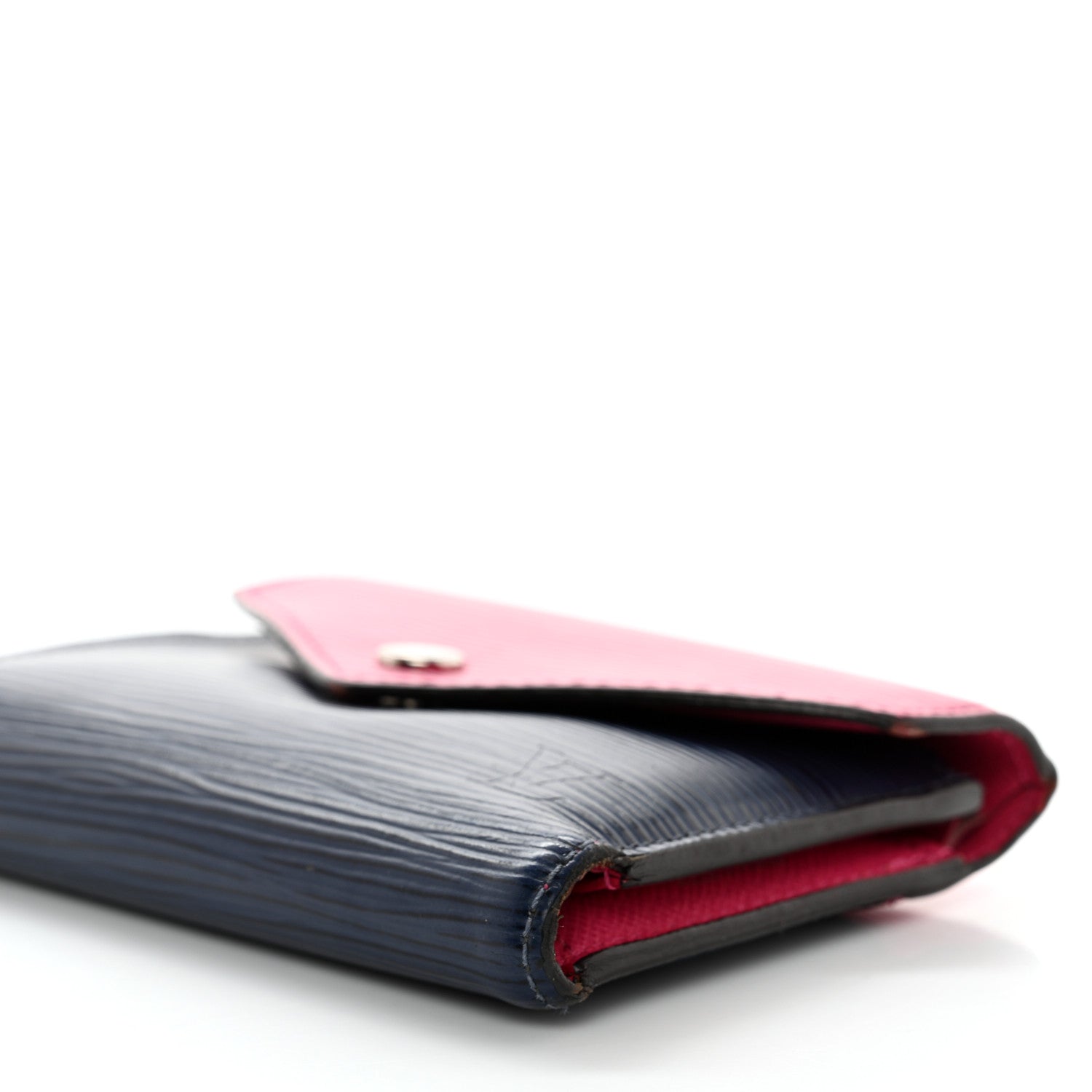 Louis Vuitton Epi Victorine Wallet Indigo Hot Pink 7 of 9