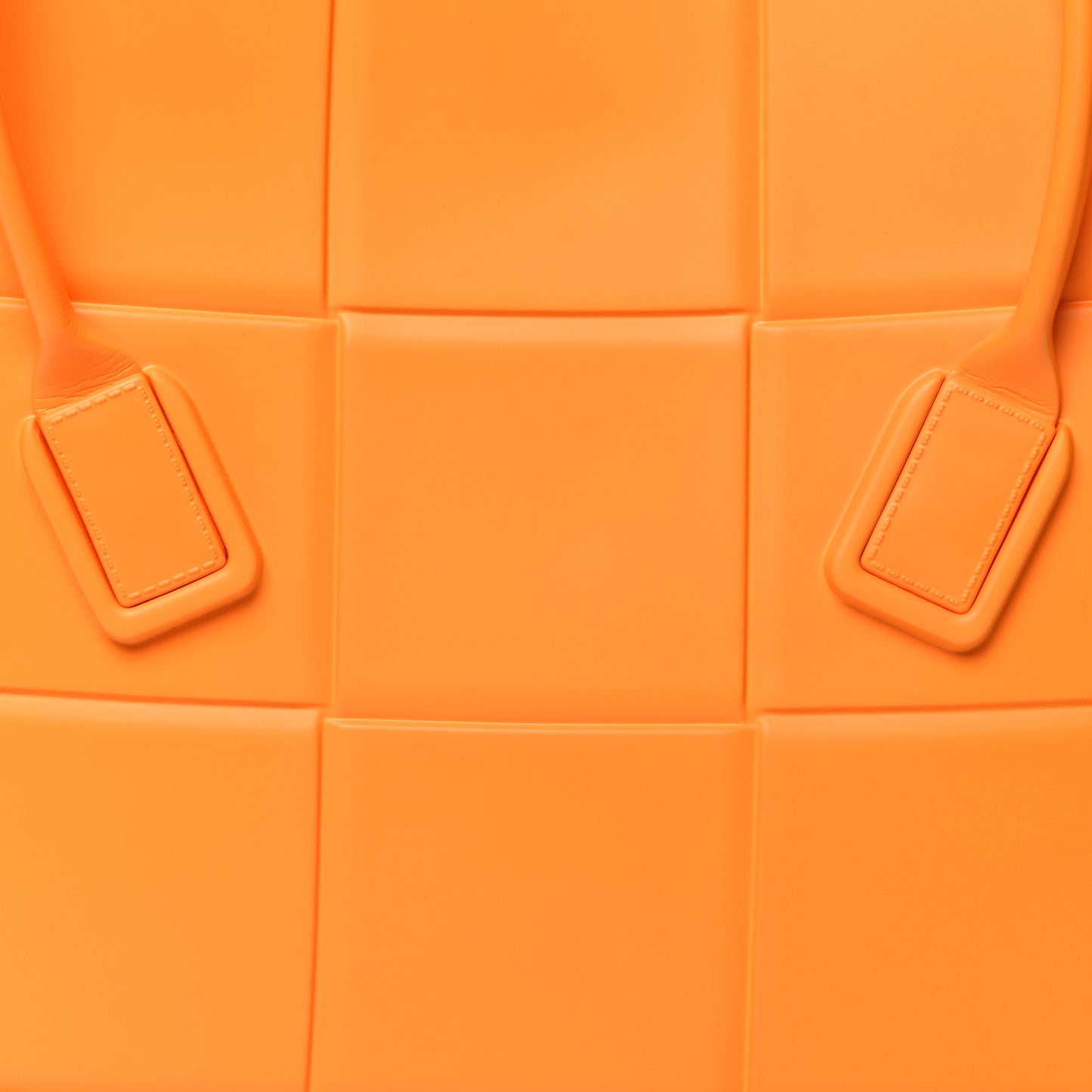 Rubber Maxi Intrecciato Medium Arco Tangerine