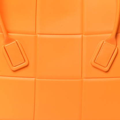 Bottega Veneta Rubber Maxi Intrecciato Medium Arco Tangerine 7 of 9