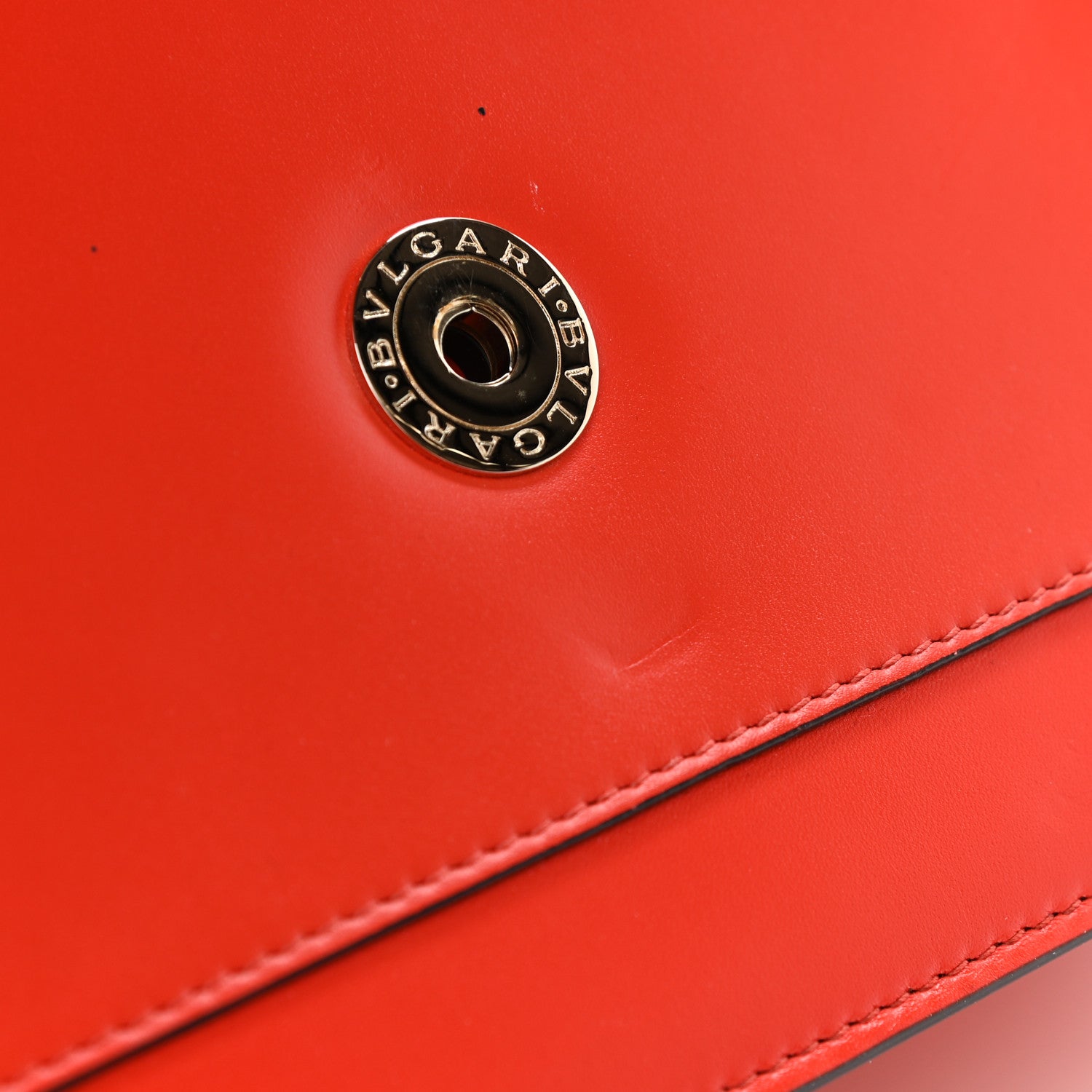 Bulgari Calfskin Serpenti Forever Shoulder Bag Red 10 of 10