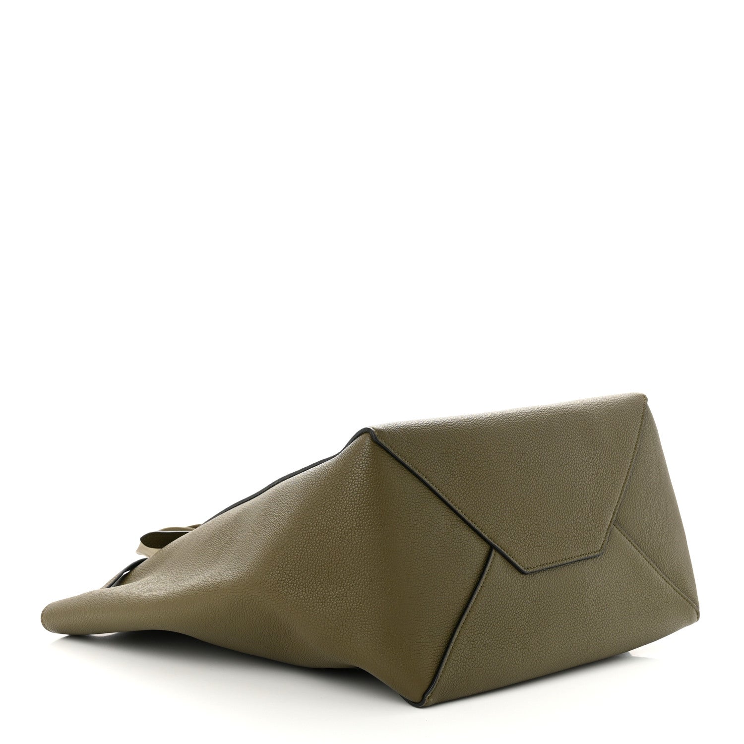 Celine Soft Grained Calfskin Small Belt Cabas Phantom Army Green 4 of 10