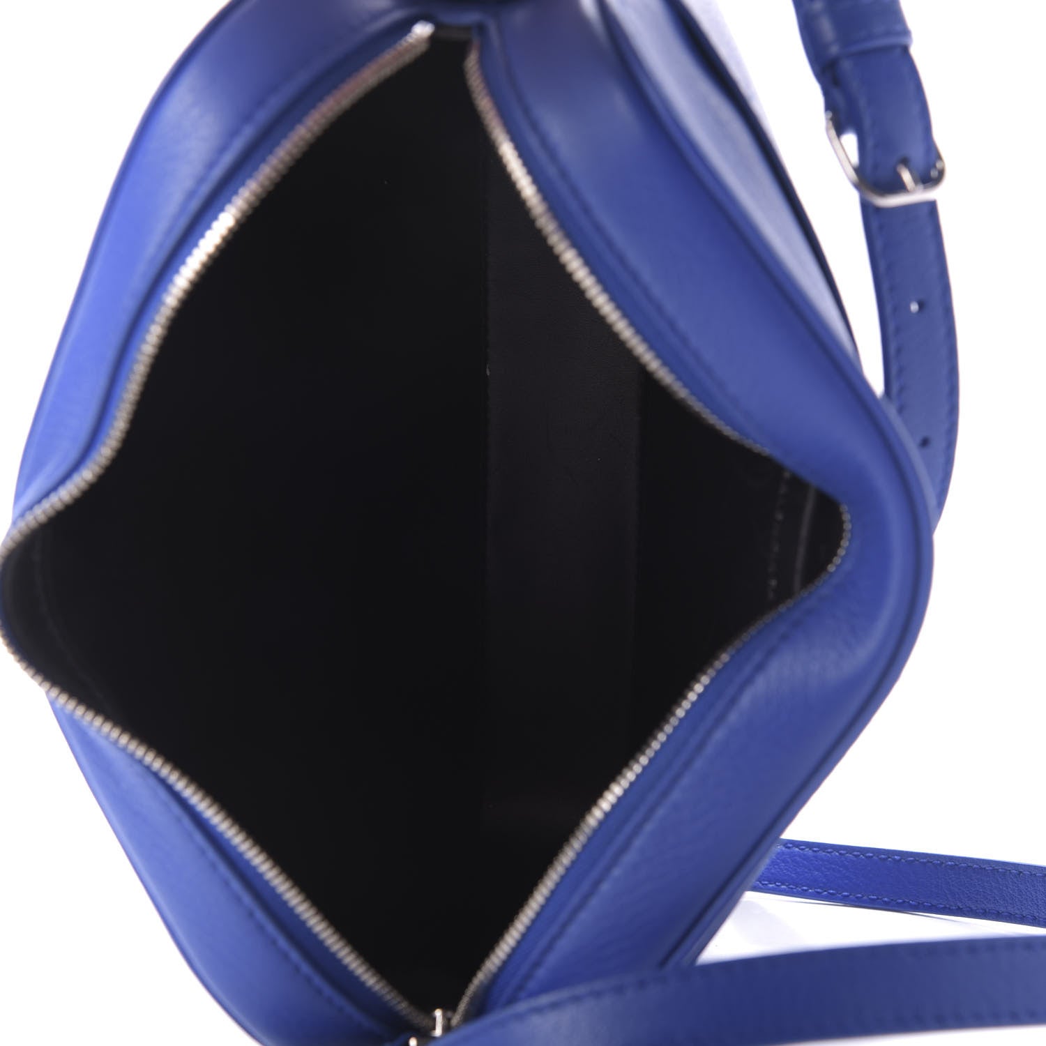 Balenciaga Smooth Calfskin Logo S Everyday Camera Bag Bleu Prim White 5 of 8