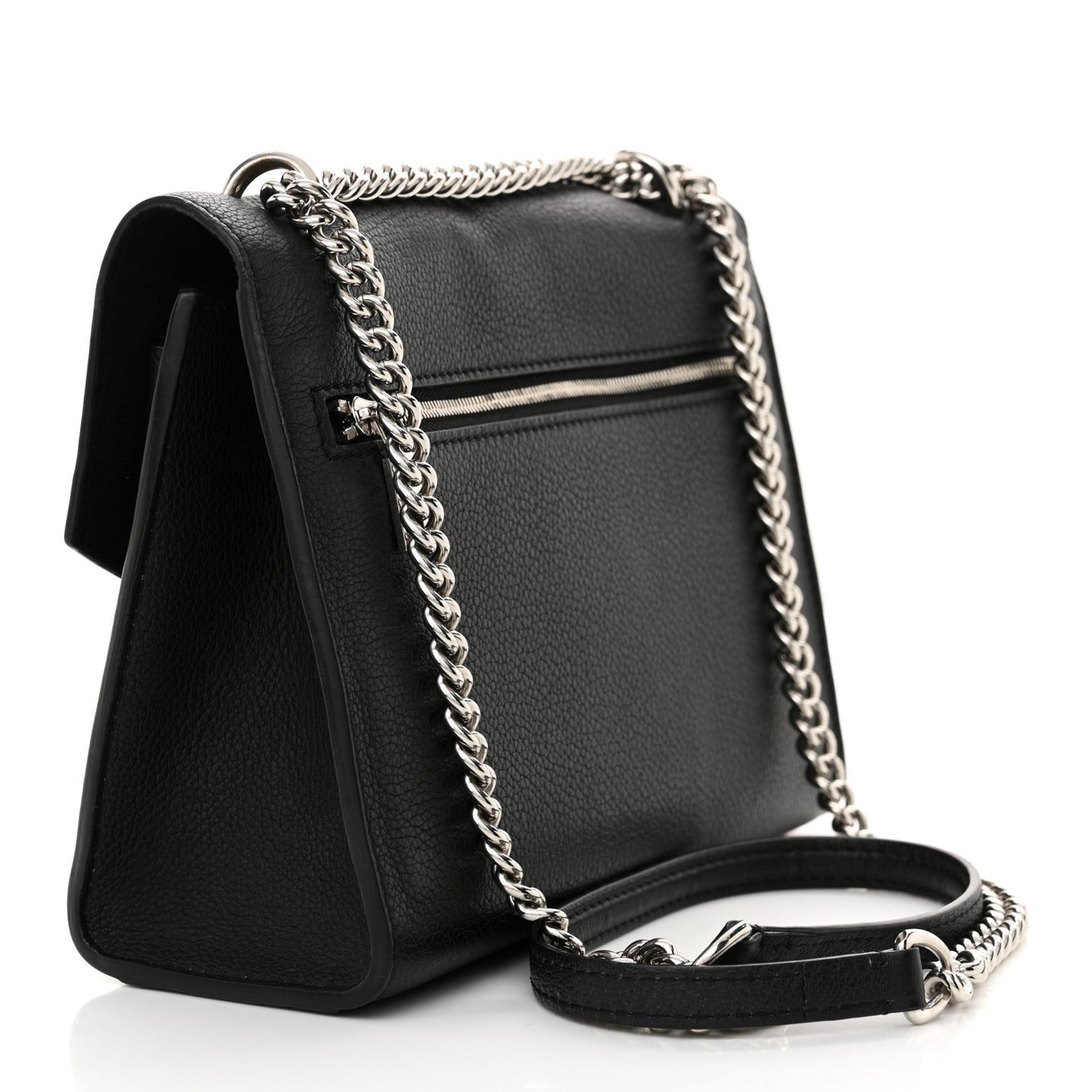 Soft Calfskin My Lockme Chain Bag BB Black