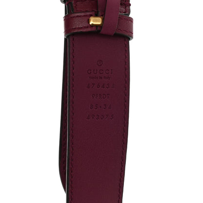 Gucci Velvet Matelasse GG Marmont Belt Bag 85 34 Fuchsia Violet Cyclamen 5 of 9