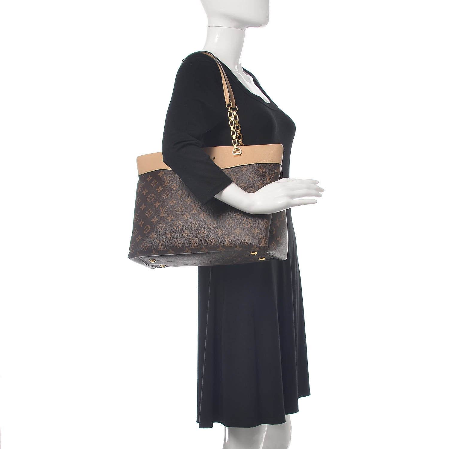 Louis Vuitton Monogram Pallas Shopper Dune 2 of 10