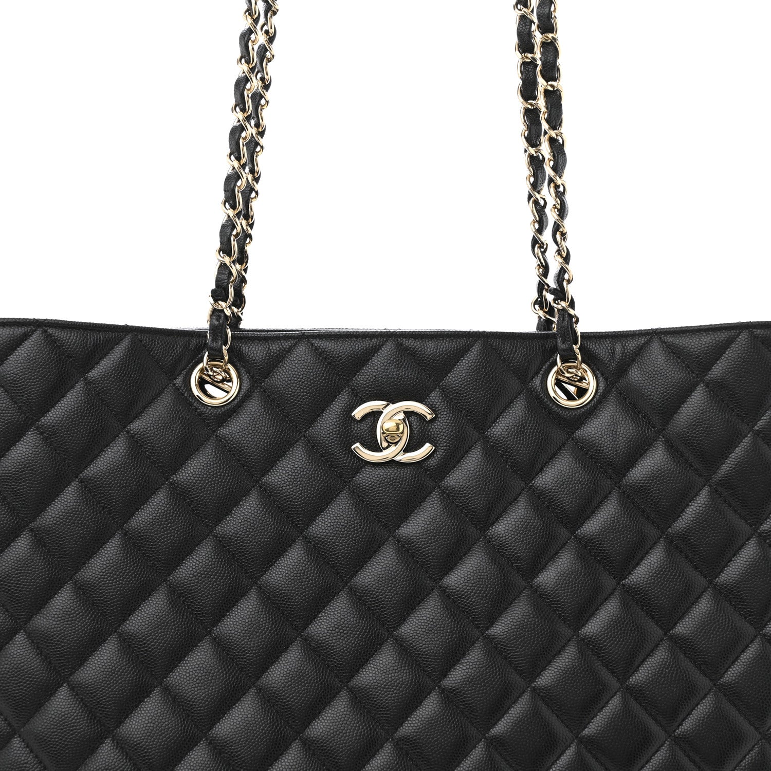 Chanel Caviar Quilted Large Shopping Tote Black 8 of 13