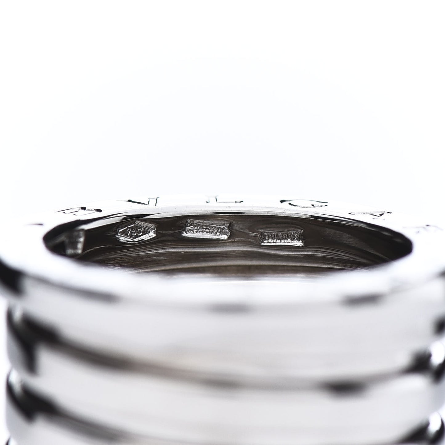 18K White Gold B.Zero1 Five-Band Ring 46 3.75