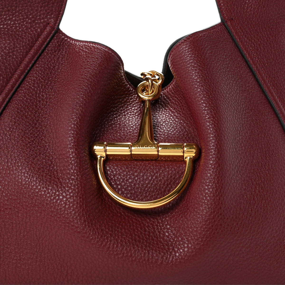 Grained Calfskin Softbit Maxi Shoulder Bag Rosso Ancora Red