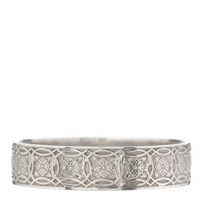 Tiffany Sterling Silver Wide Celtic Makers Mark Bangle Bracelet 1 of 4