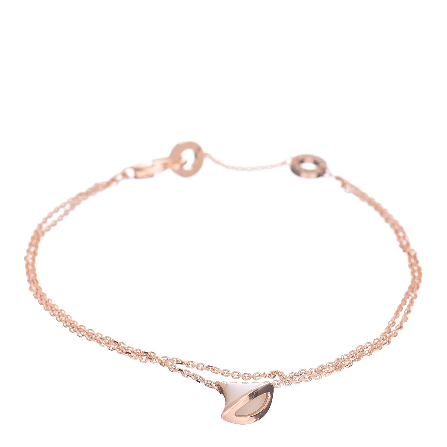 Bulgari 18K Rose Gold Mother of Pearl Divas' Dream Bracelet SM 1 of 5