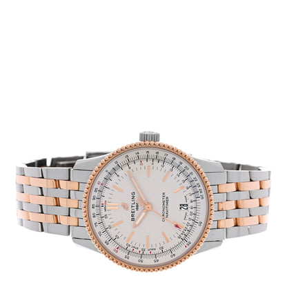Breitling Stainless Steel 18K Rose Gold 38mm Navitimer Automatic Watch U17325 2 of 5