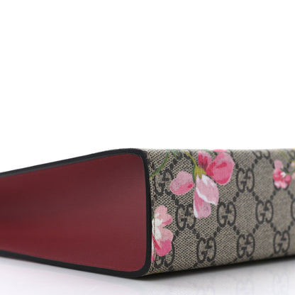 Gucci GG Supreme Monogram Blooms Large Cosmetic Case Beige Multicolor Dry Rose 9 of 10