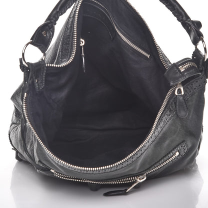 Balenciaga Agneau Giant Brogues Hardware Day Hobo Black 5 of 7