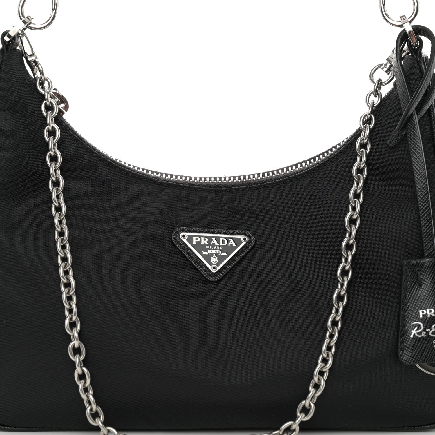 Prada Nylon Re-Edition 2005 Shoulder Bag Black 9 of 10